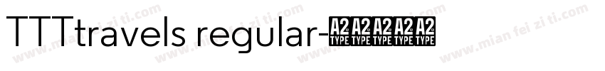 TTTtravels regular字体转换